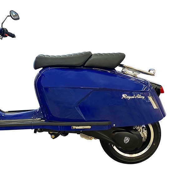 Royal Alloy Left Side Cover - Metal Blue External Bolt hole